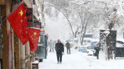 局部地区有雪,局部地区降雪景象掠影”